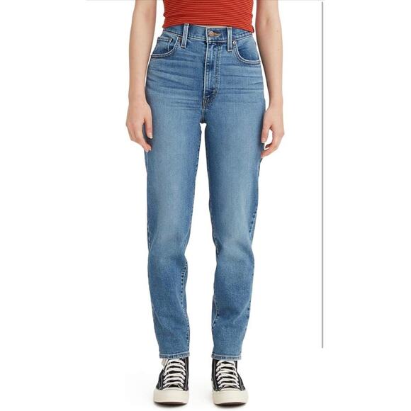 Levis High Waisted Mon Jean in Medium Indigo Size 24 - Picture 1 of 11